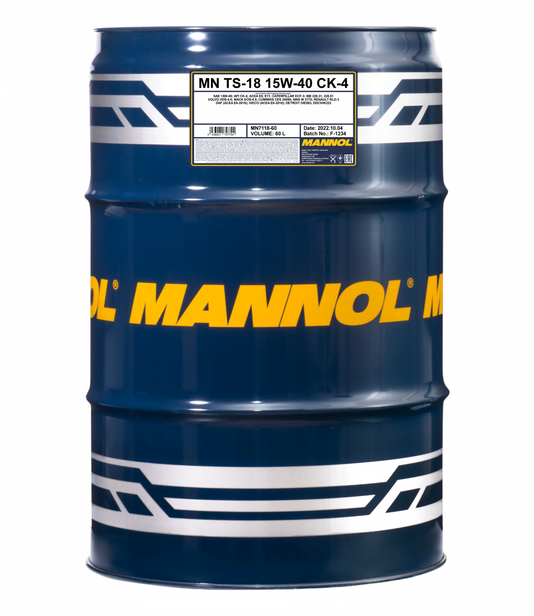 MANNOL TS-18 15W-40 CK-4 7118